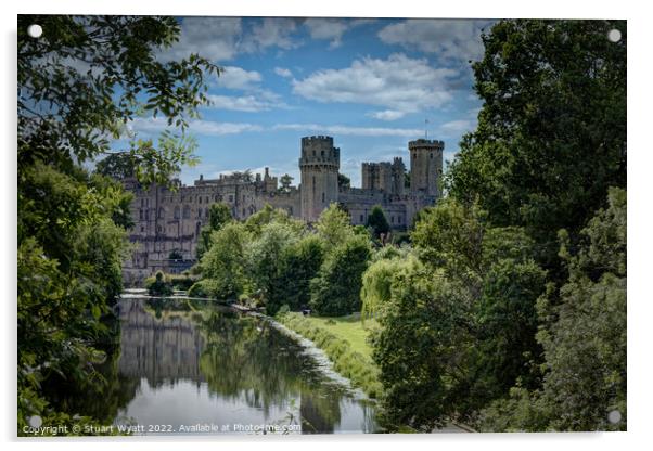 Warwick Castle Acrylic by Stuart Wyatt