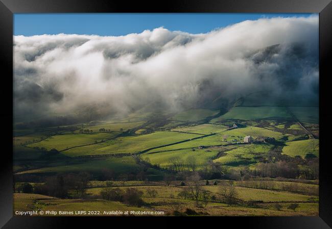 Edale Valley in The Peak District Framed Print by Philip Baines