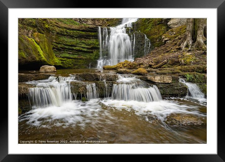 Rushing Streams of Scalebar Force Framed Mounted Print by Terry Newman