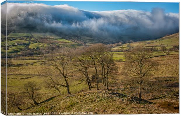 Edale Valley Canvas Print by Philip Baines