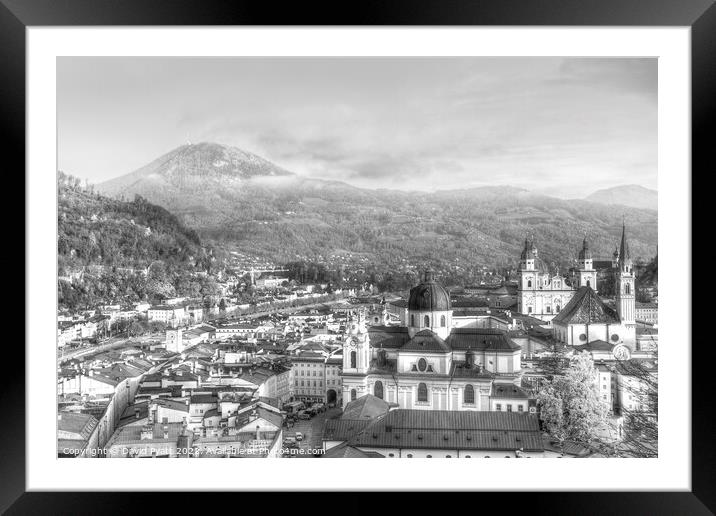 Salzburg City View    Framed Mounted Print by David Pyatt