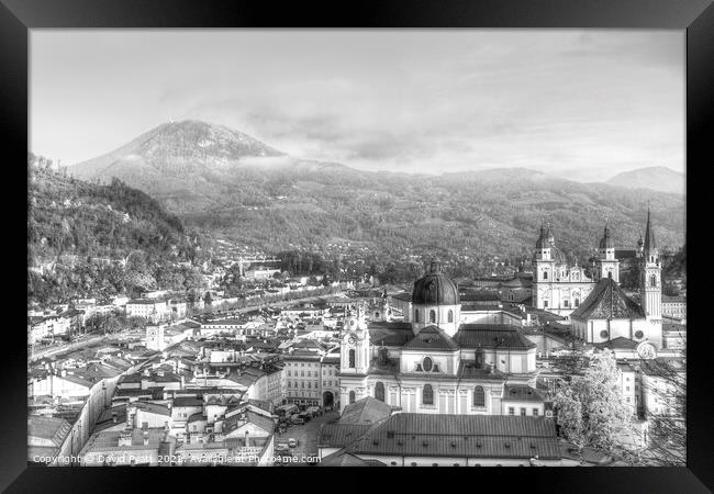 Salzburg City View    Framed Print by David Pyatt