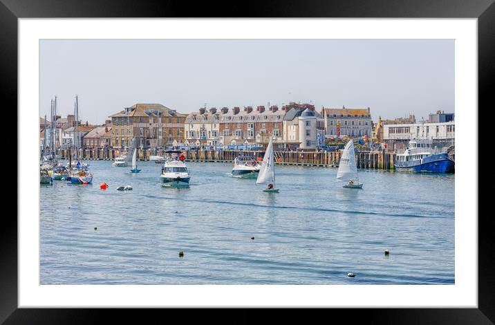 Weymouth Yachts Framed Mounted Print by Mark Godden