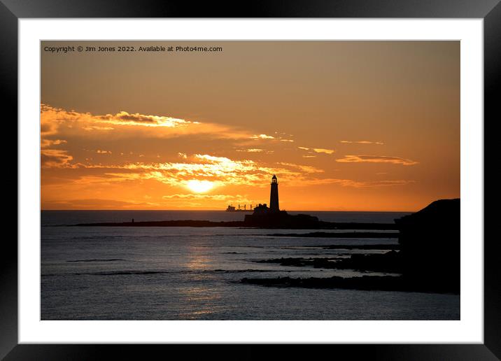 January sunrise at St Mary's Island (3) Framed Mounted Print by Jim Jones
