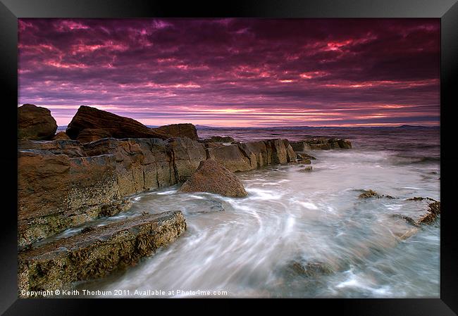 Coastal Sunrise Framed Print by Keith Thorburn EFIAP/b