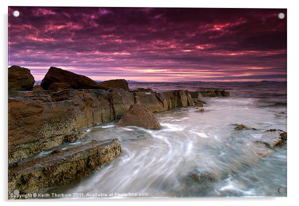 Coastal Sunrise Acrylic by Keith Thorburn EFIAP/b