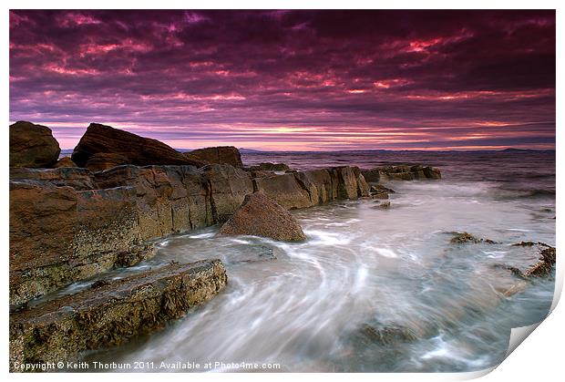 Coastal Sunrise Print by Keith Thorburn EFIAP/b
