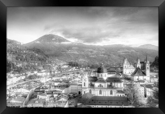 Salzburg City Vista    Framed Print by David Pyatt