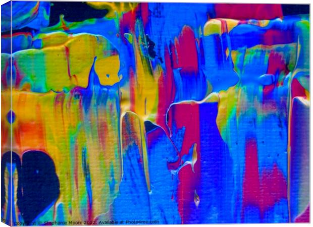 Colourful abstract Canvas Print by Stephanie Moore