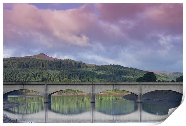 Win Hill from Ladybower Print by K7 Photography