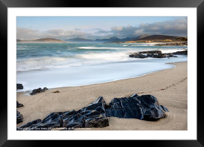 The Small Beach, Isle of Harris Framed Mounted Print by Guy Keen