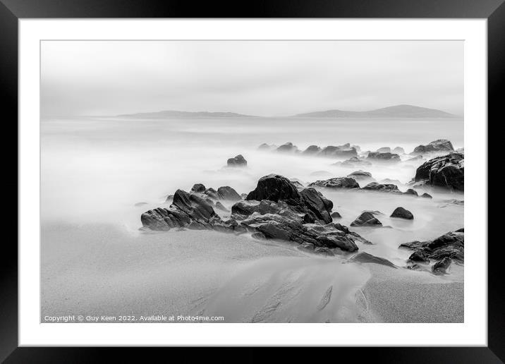 Treagh Bheag (the Small Beach) B&W Framed Mounted Print by Guy Keen