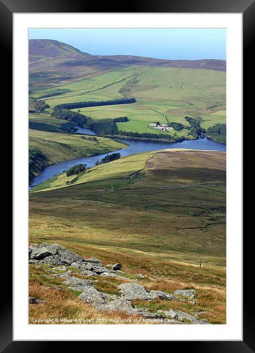Sulby Reservoir, Isle of Man Framed Mounted Print by Howard Corlett