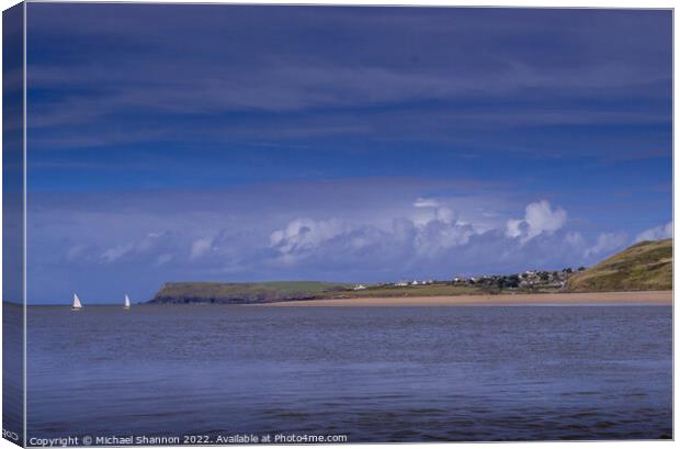 River Camel Estuary in Cornwall Canvas Print by Michael Shannon