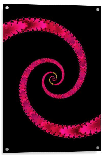 Snake Spiral Acrylic by Vickie Fiveash