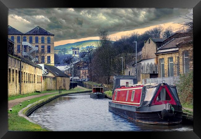 Huddersfield Narrow Canal Framed Print by Alison Chambers