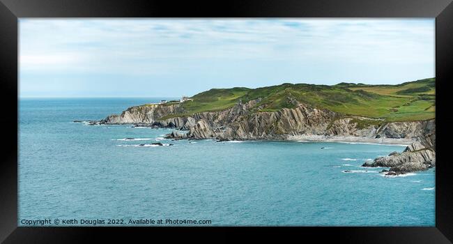 Bull Point on the North Devon Coast Framed Print by Keith Douglas