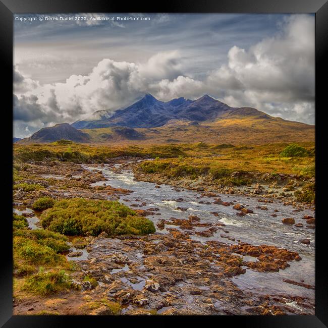 Moody Scottish Landscape Framed Print by Derek Daniel