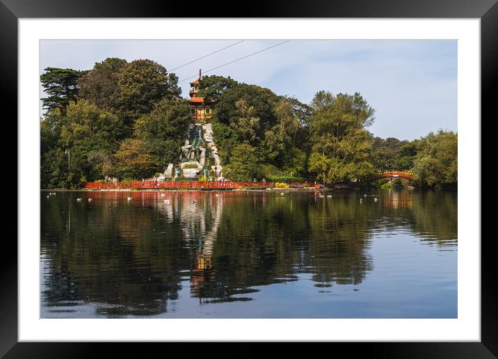 Peasholm Park pagoda Framed Mounted Print by Jason Wells