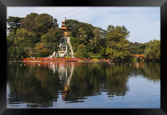 Peasholm Park pagoda Framed Print by Jason Wells