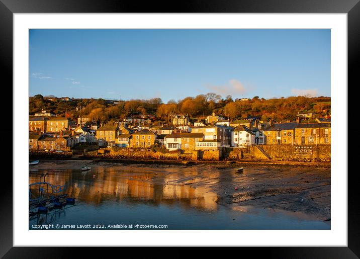 Mousehole At Sunrise  Framed Mounted Print by James Lavott