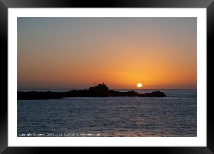 St Clementine's Isle Sunrise Framed Mounted Print by James Lavott
