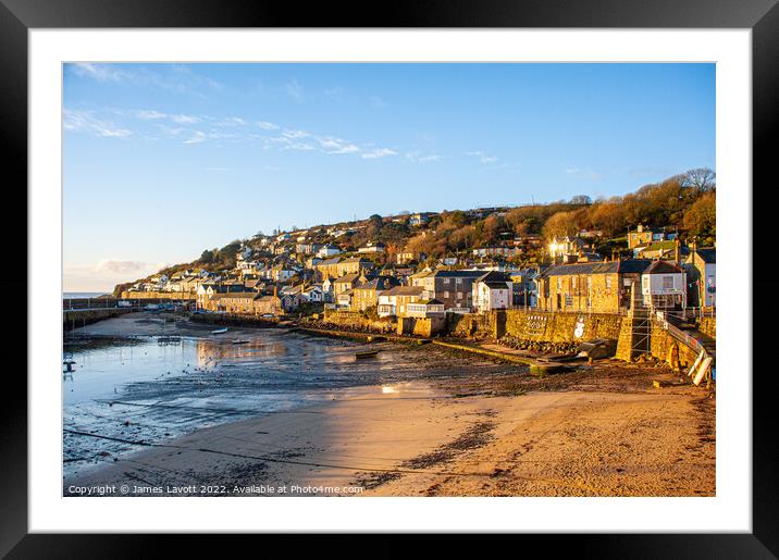 Sunrise At Mousehole  Framed Mounted Print by James Lavott
