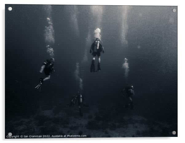 Descending into the deep  Acrylic by Ian Cramman