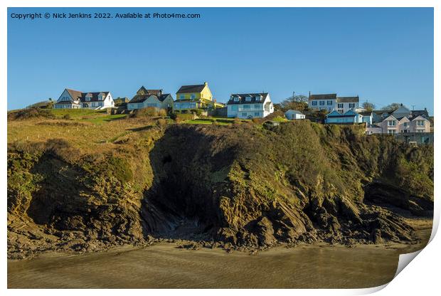 Little Haven and Beach Pembrokeshire Coast  Print by Nick Jenkins