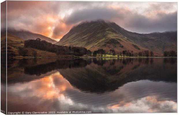 Good Morning at Buttermere Canvas Print by Gary Clarricoates