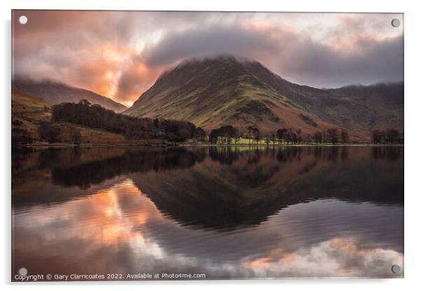 Good Morning at Buttermere Acrylic by Gary Clarricoates