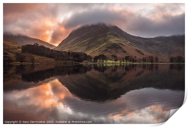 Good Morning at Buttermere Print by Gary Clarricoates