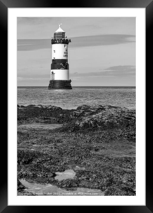 Penmon Lighthouse, Framed Mounted Print by Kevin Hellon