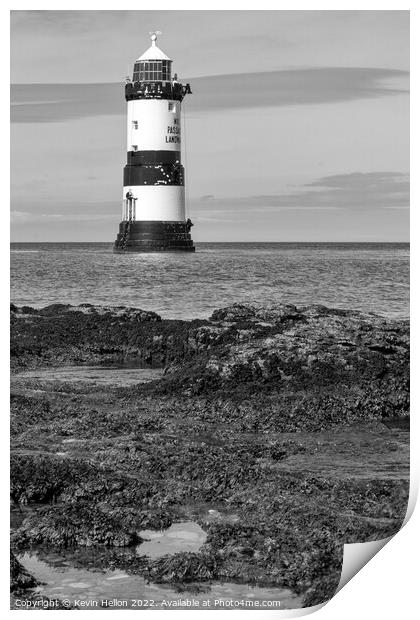 Penmon Lighthouse, Print by Kevin Hellon