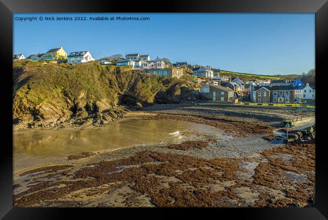 Little Haven Beach and Village Pembrokeshire Framed Print by Nick Jenkins