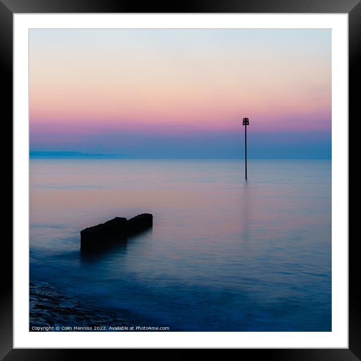 Pastel Perfection II Framed Mounted Print by Colin Menniss
