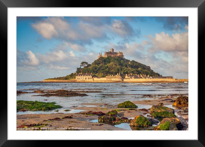 St Michael's Mount  Framed Mounted Print by Jim Monk