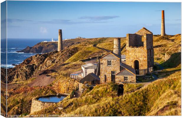 Levant Mine, West Cornwall Canvas Print by Jim Monk