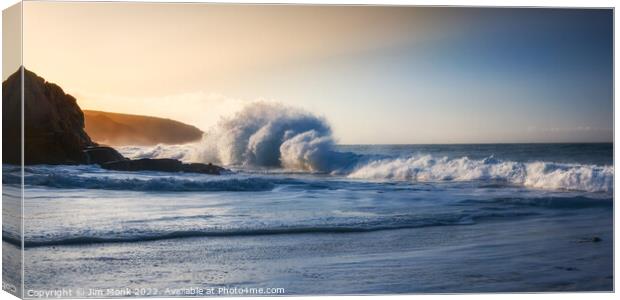 The Cornish Wave Canvas Print by Jim Monk
