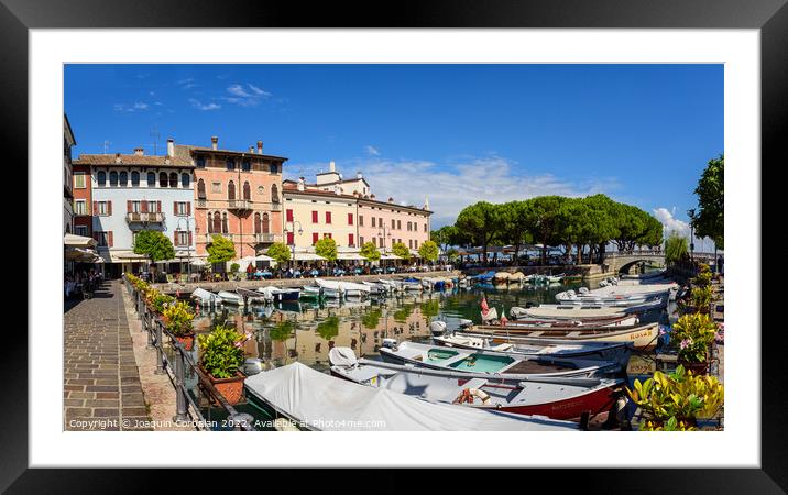 Desenzano del Garda, Italy - September 22, 2021: View of the sma Framed Mounted Print by Joaquin Corbalan