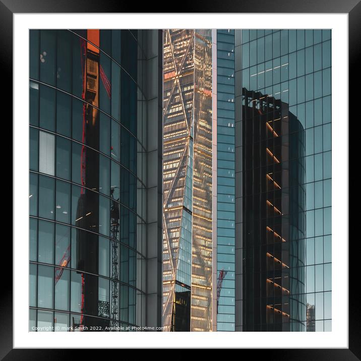 city slice iii Framed Mounted Print by mark Smith