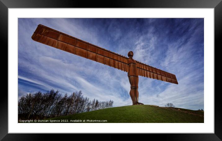 Angel of the North, Gateshead. Framed Mounted Print by Duncan Spence