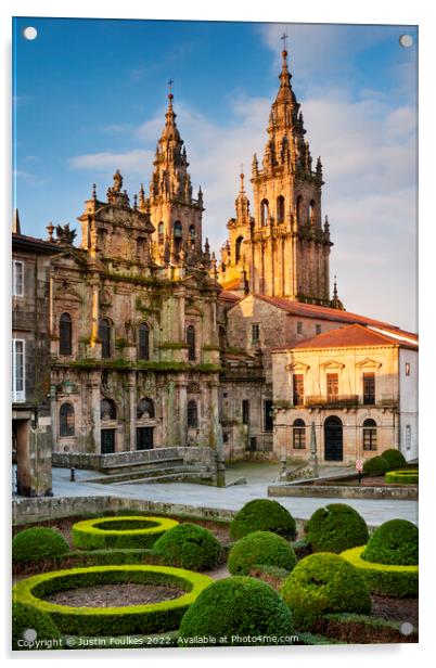 Santiago de Compostela, Galicia, Spain Acrylic by Justin Foulkes