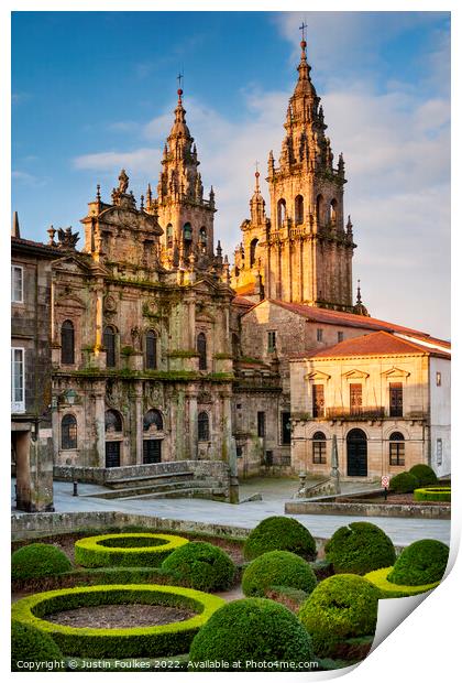 Santiago de Compostela, Galicia, Spain Print by Justin Foulkes
