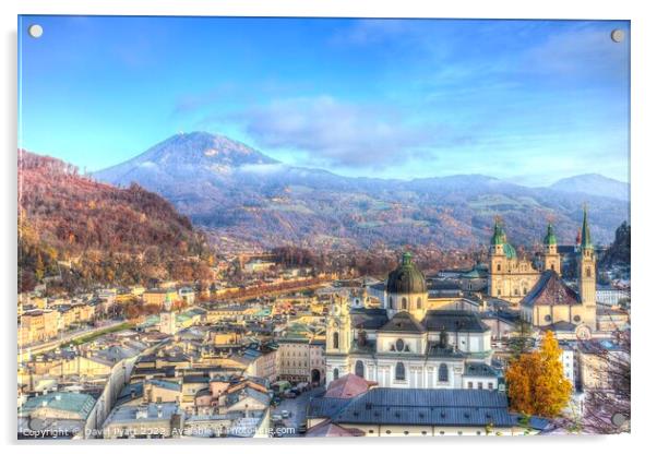 Salzburg City View   Acrylic by David Pyatt