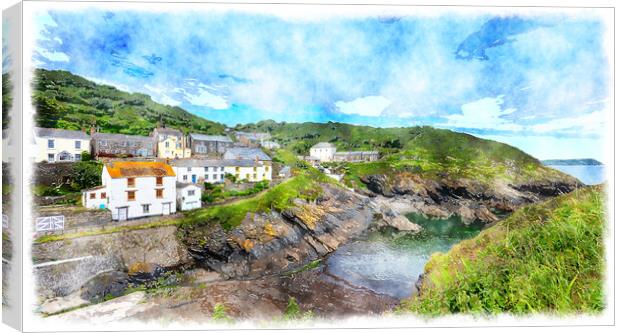 The Cornwall Coast Canvas Print by Helen Hotson