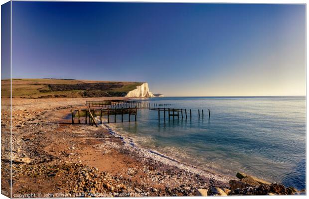 Cuckmere Haven - Sussex Canvas Print by John Gilham