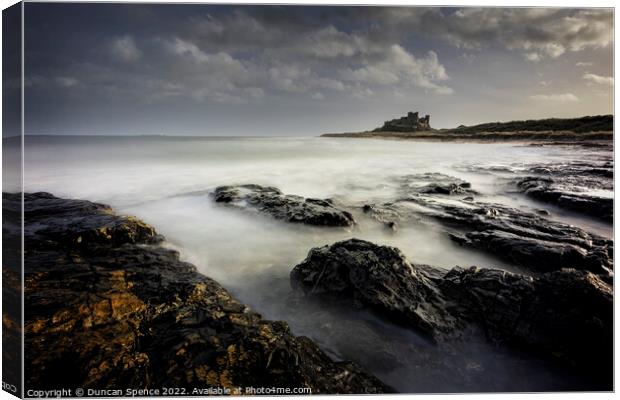 Bamburgh Castle Canvas Print by Duncan Spence