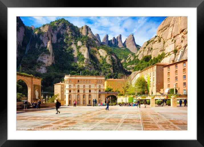 Montserrat Monastery and its tourist complex.- Orton glow Editio Framed Mounted Print by Jordi Carrio