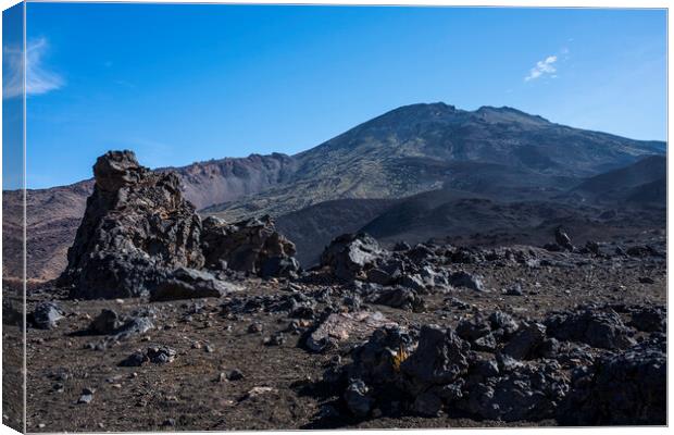 Teide national park, volcanic landscape Canvas Print by Phil Crean